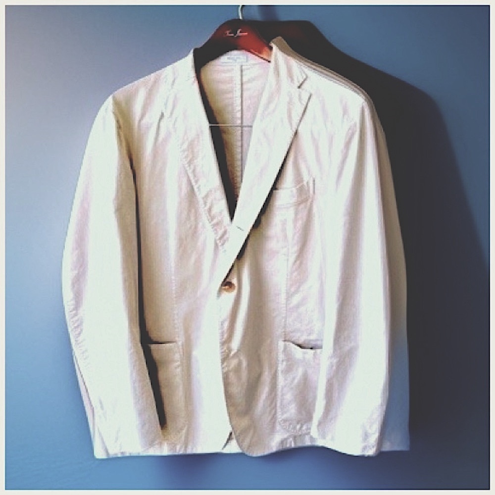 Boglioli Two-Button Deconstructed Sports Coat. Beige. XL - Picture 1 of 10